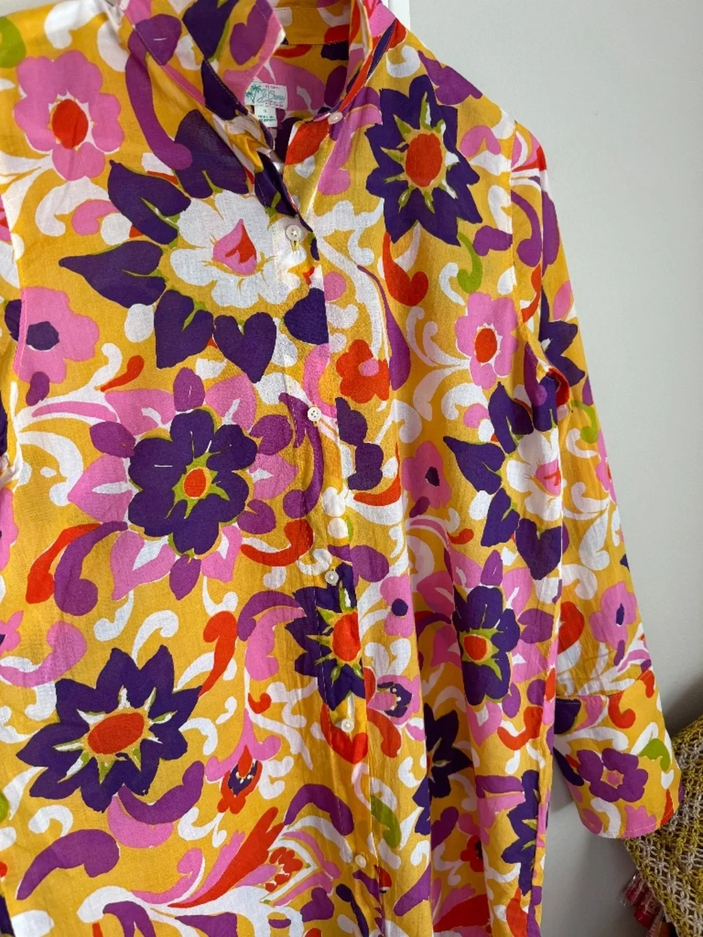 NWOT, JCREW, COLORFUL GRAPHIC BEACH COVER-UP